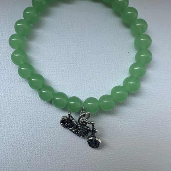 Artisan Beaded Motorcycle bracelet A entire stone . - Picture 10 of 12